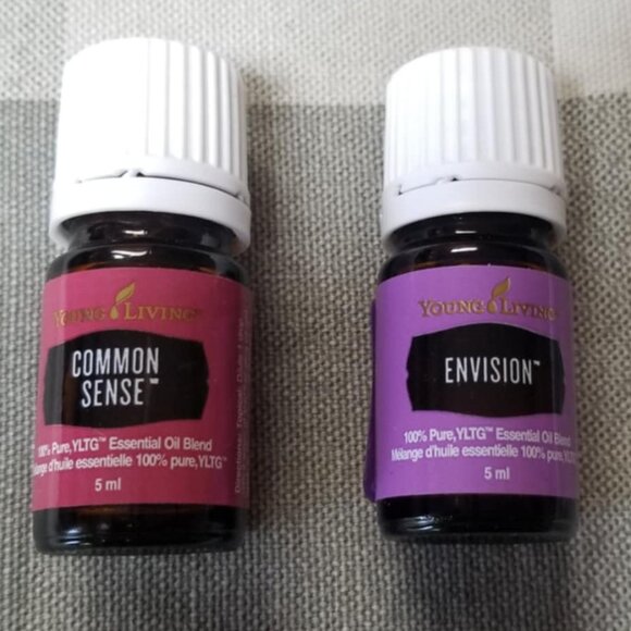 2 Young Living Essential Oils NEW Envision Common Sense Wellness Body Care - Picture 1 of 2